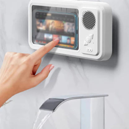 AquaSound™ – Support de Téléphone Étanche avec Haut-Parleur Bluetooth